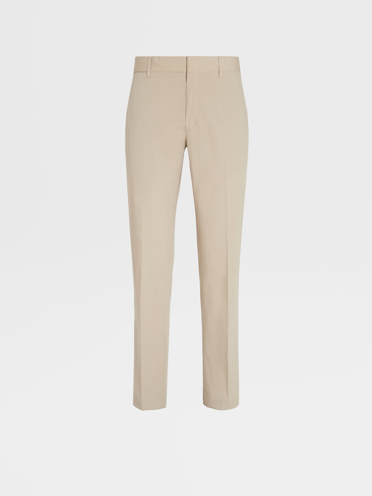 Beige Tela Vela Stretch Cotton Pants
